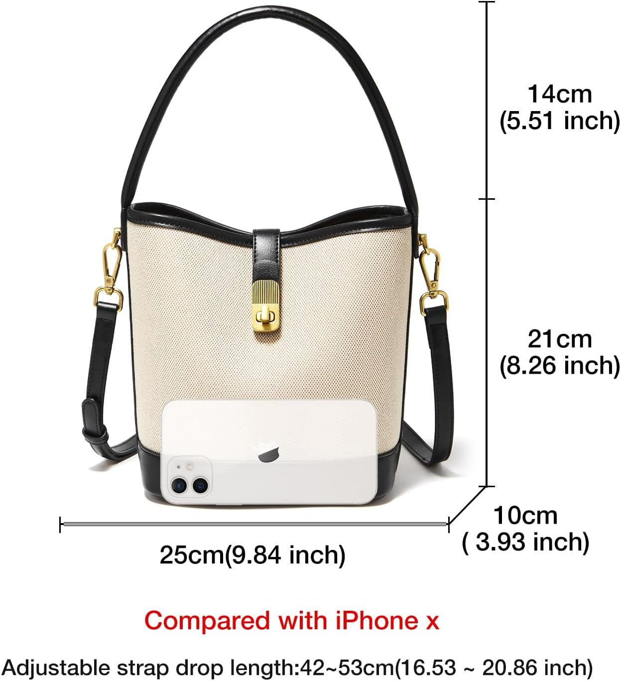 Small Bucket Bag for Women – Chic Crossbody Handbag with Simple, Elegant Design