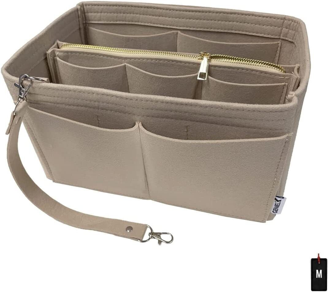 Purse Organizer Insert for Handbags Zipper Bag Detachable Tote Bag Organizer