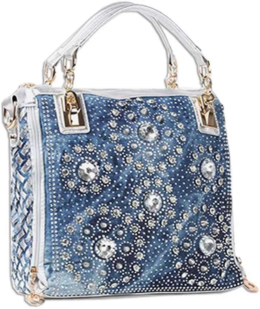 Women's Denim Shoulder Bag – Stylish Tote, Versatile Crossbody Handbag