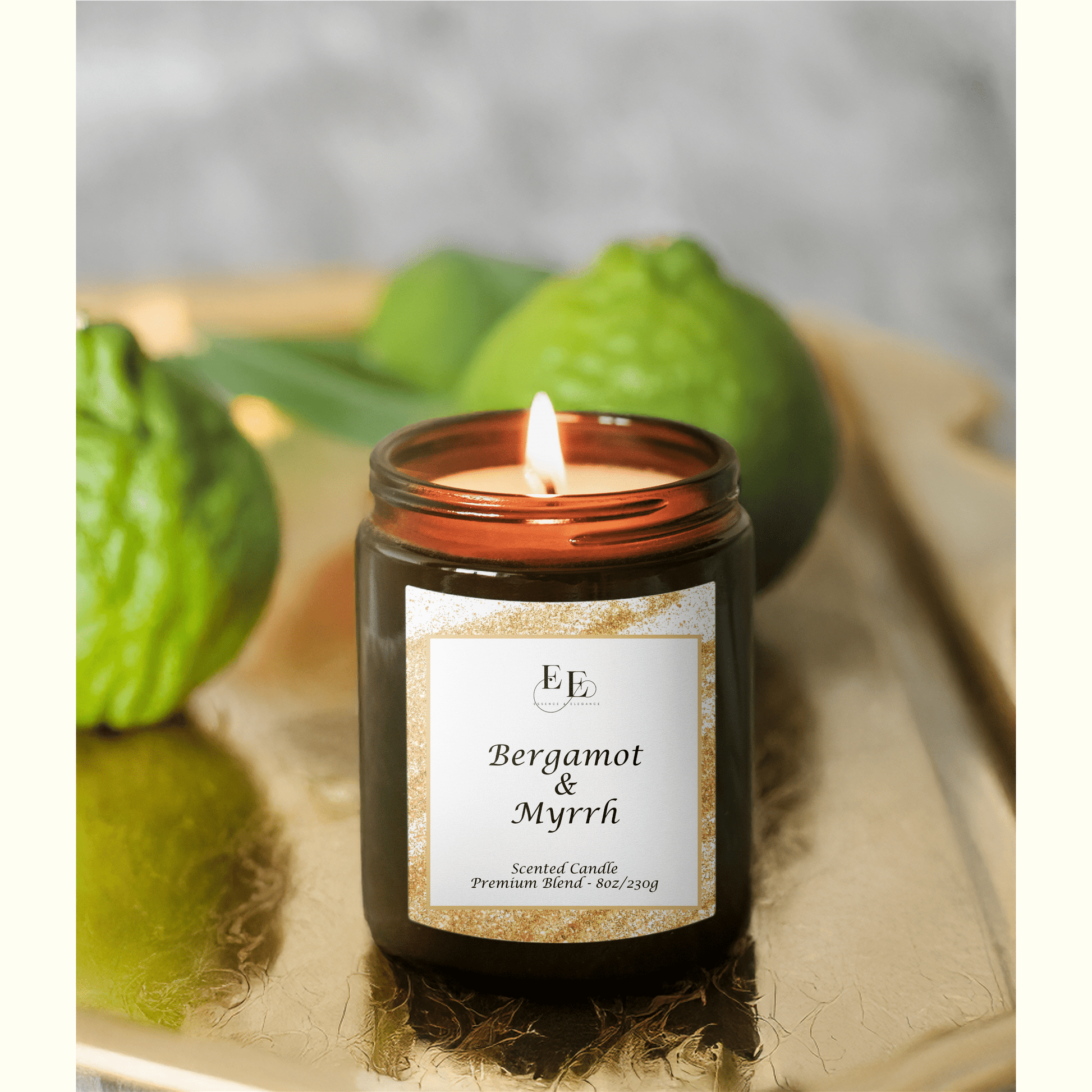 Bergamot & Myrrh Candle.