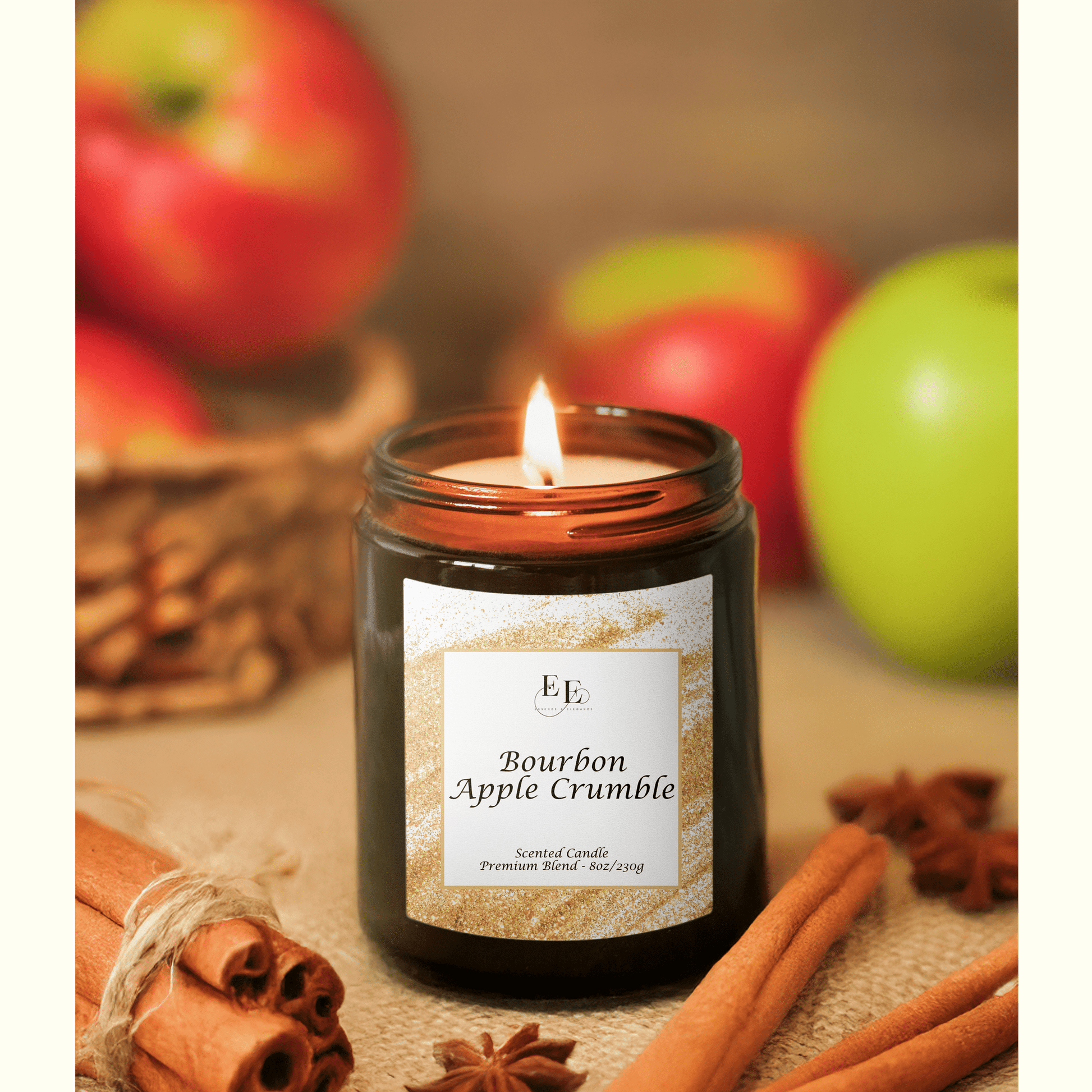 Bourbon Apple Crumble Candle.