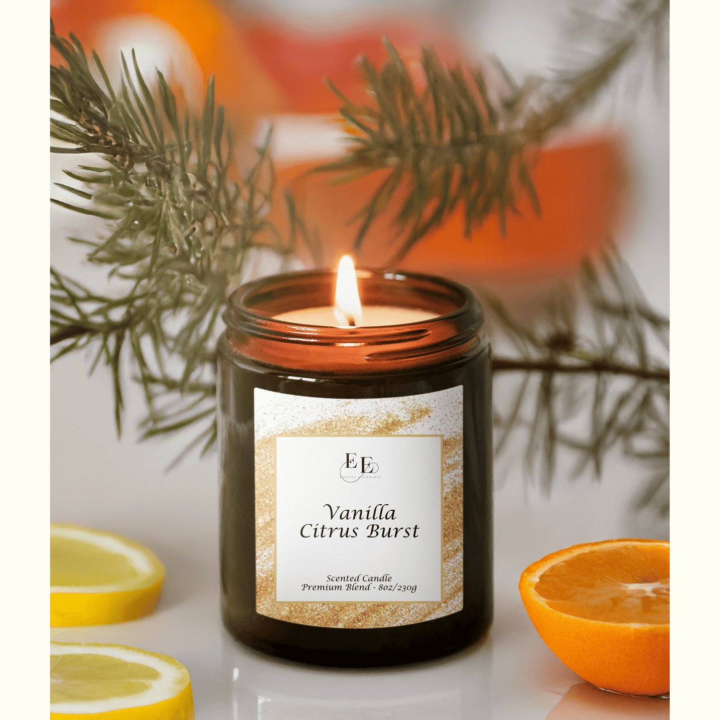 Vanilla Citrus Burst Candle.