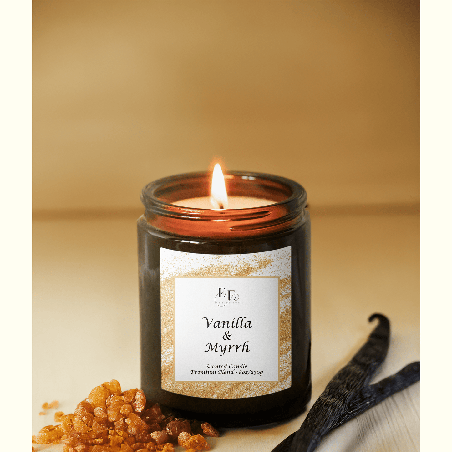 Vanilla & Myrrh Candle.