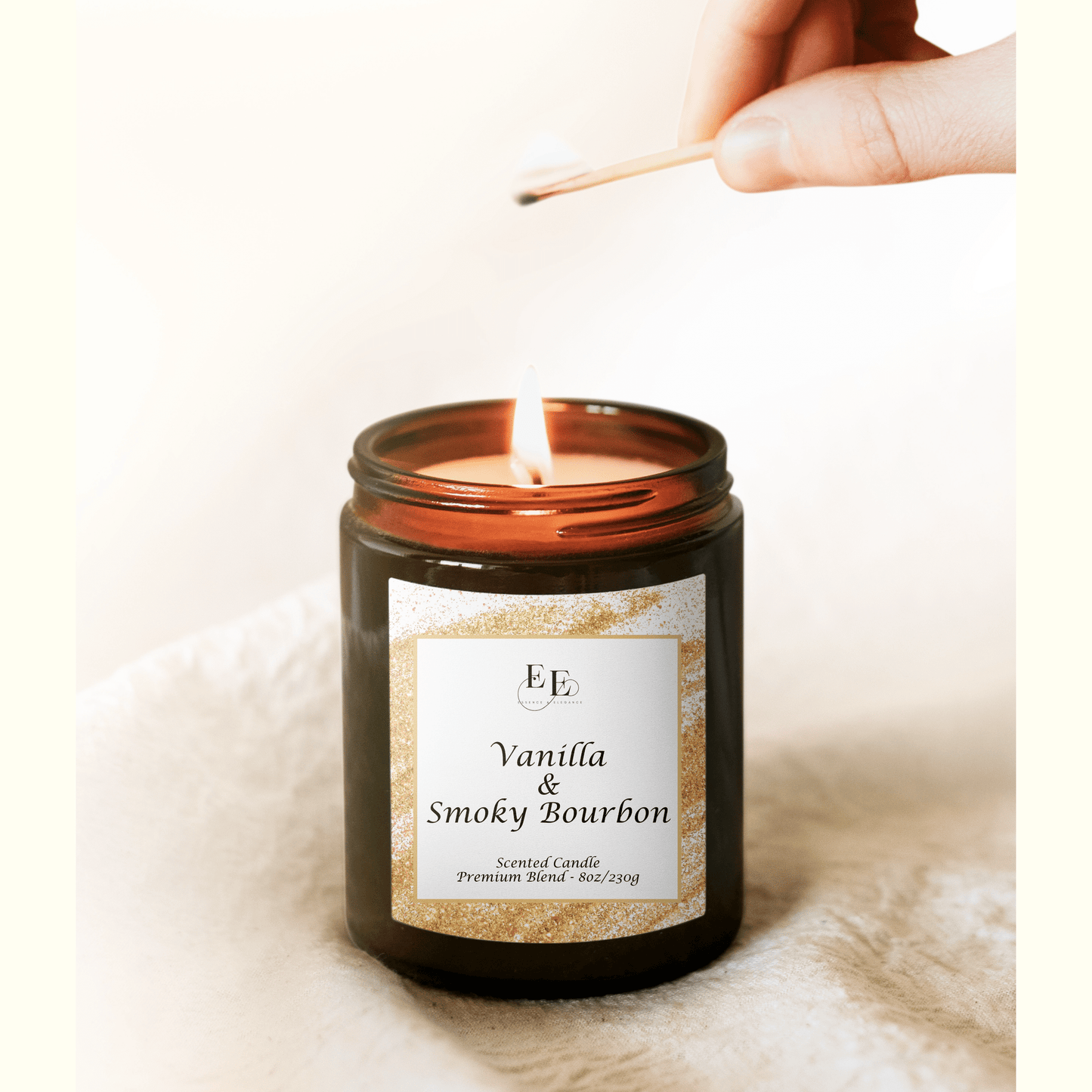 Vanilla & Smoky Bourbon Candle.