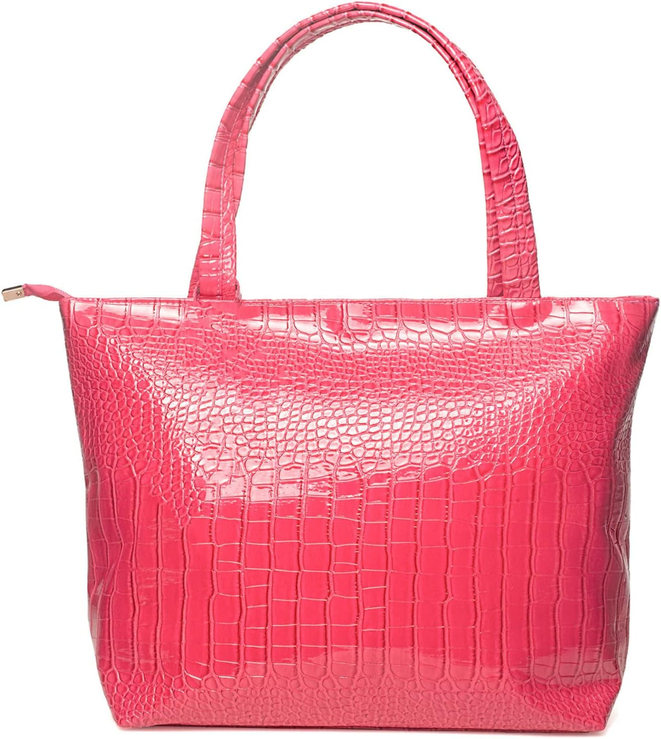 Women's Crocodile Large Tote Handbag Purse Shoulder Bag Travel Satchel