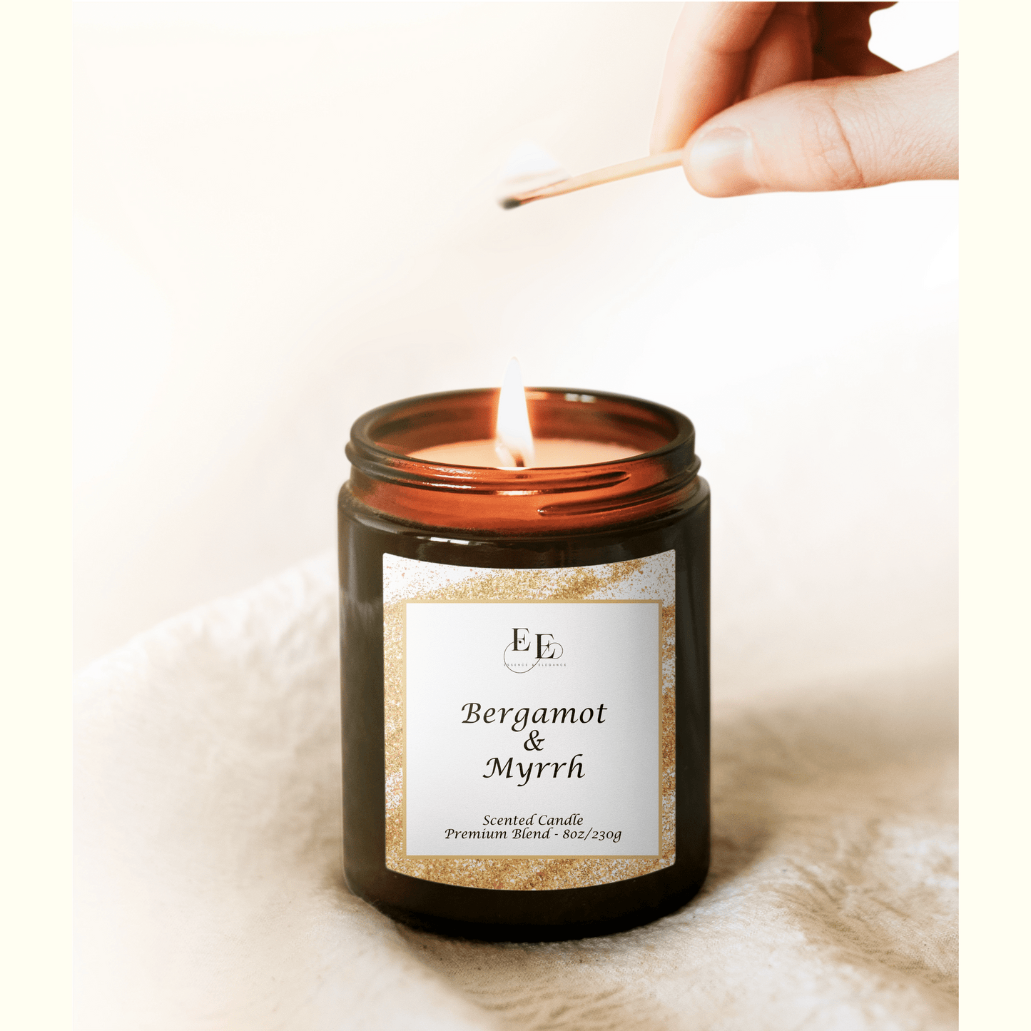 Bergamot & Myrrh Candle.