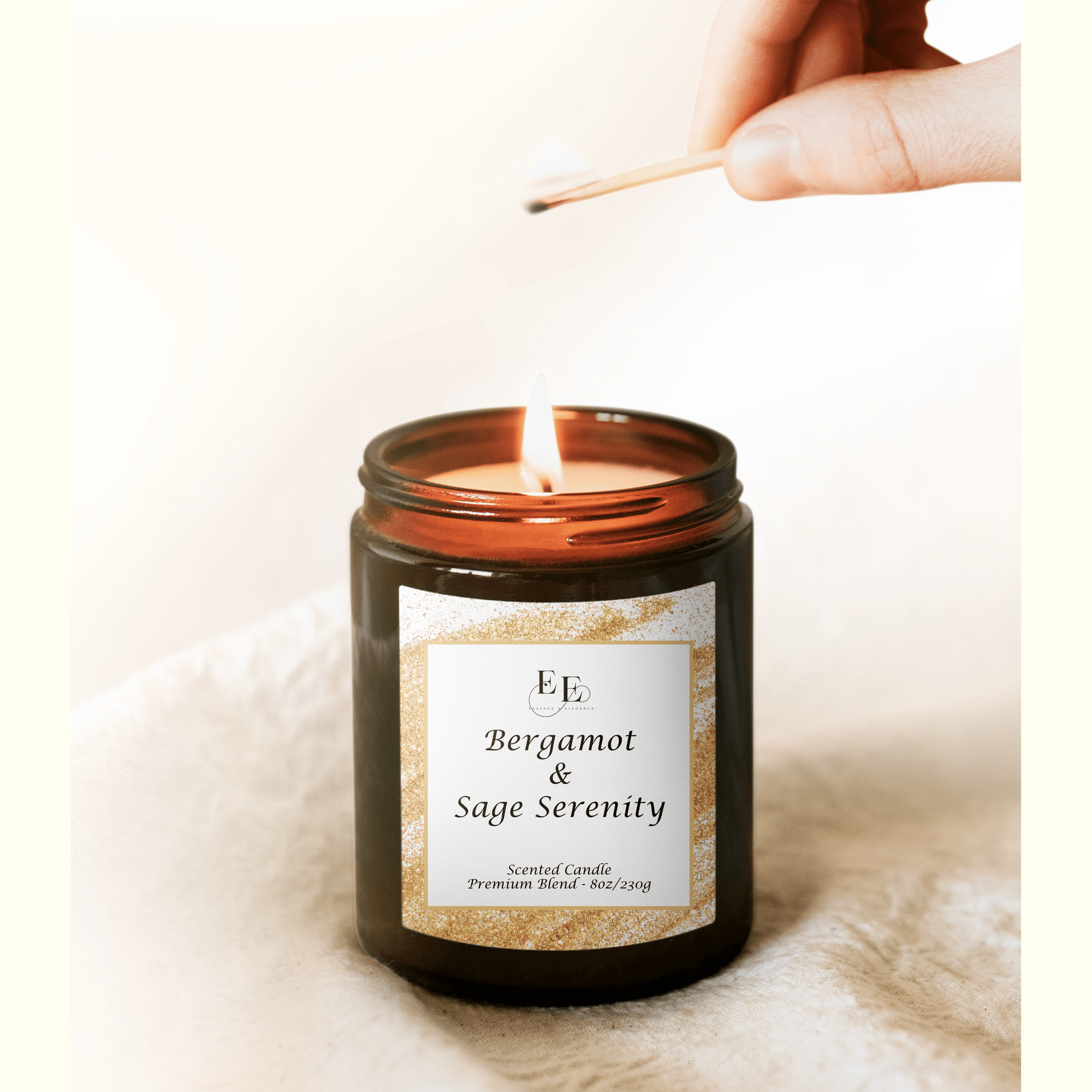 Bergamot & Sage Serenity Candle.