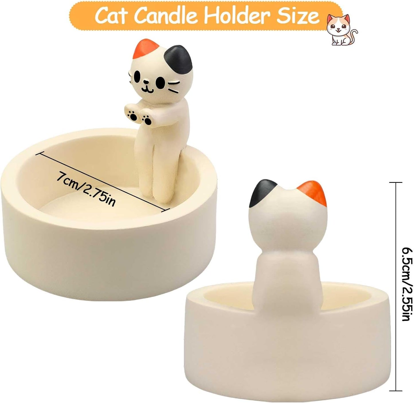 Cat Warming Hands Candle Holder – Adorable Cartoon Cat Paws for Animal Lovers