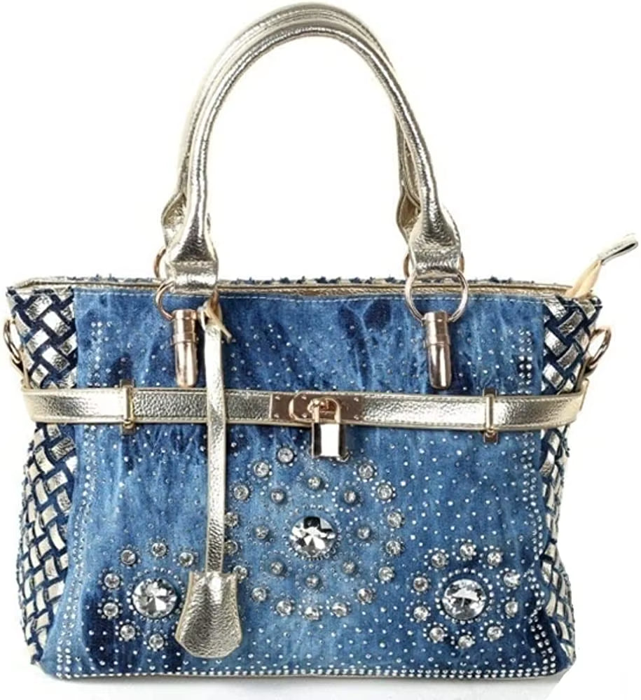 Women's Denim Shoulder Bag – Stylish Tote, Versatile Crossbody Handbag